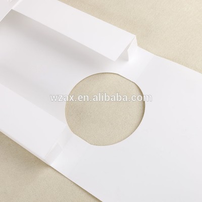 Milky white plastic packing box custom size foldable storage box