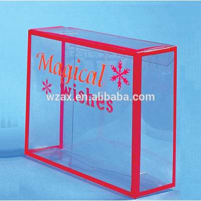 Gift box clear UV offset printing pp package box